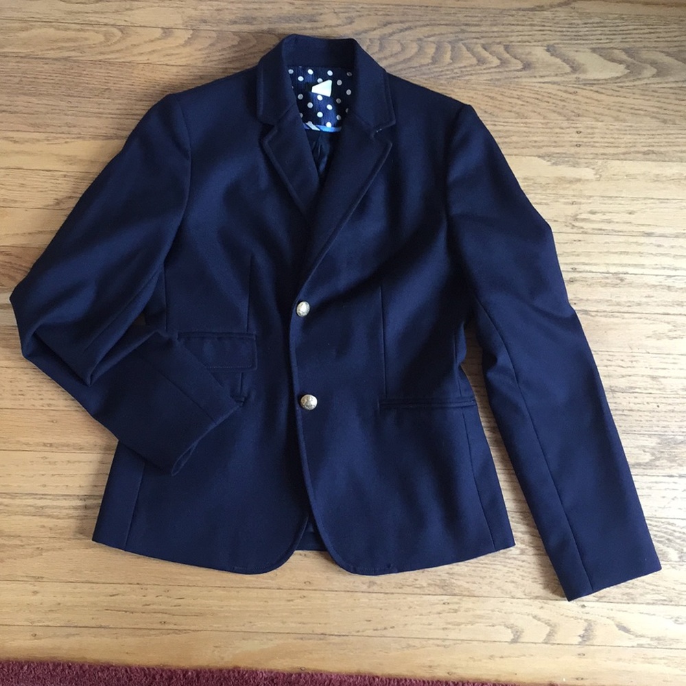 J Crew navy blazer.